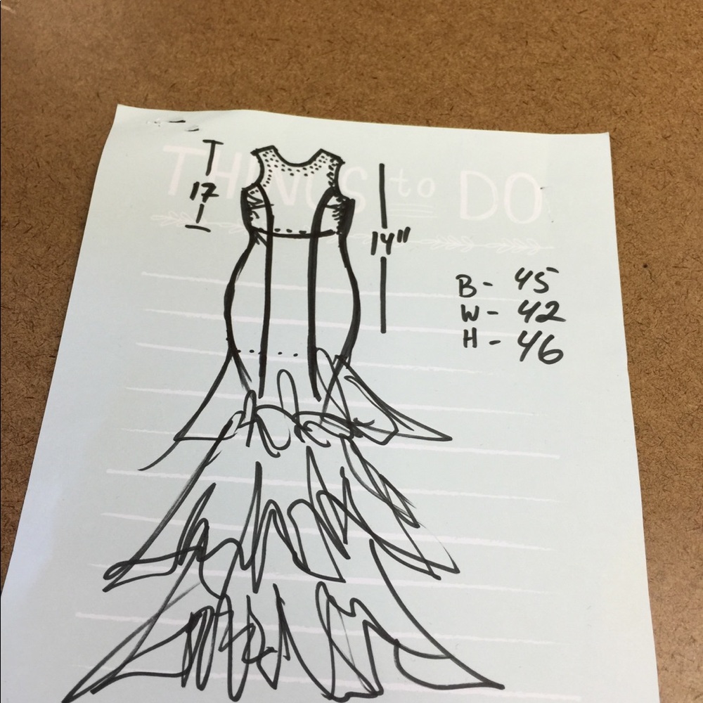 Wedding dress custome made one of a kind